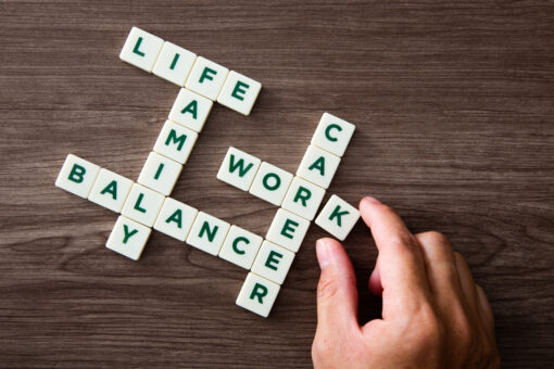 Work Life Balance scrabble